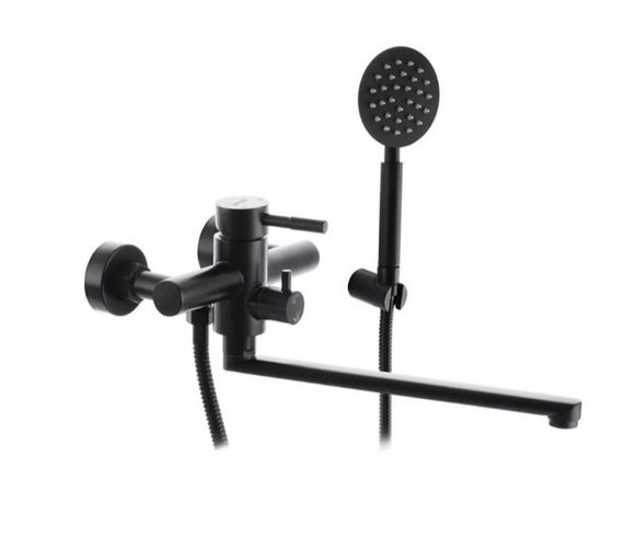 Змішувач для ванни WEZER EKO7A-01-BLACK | Зображення 1