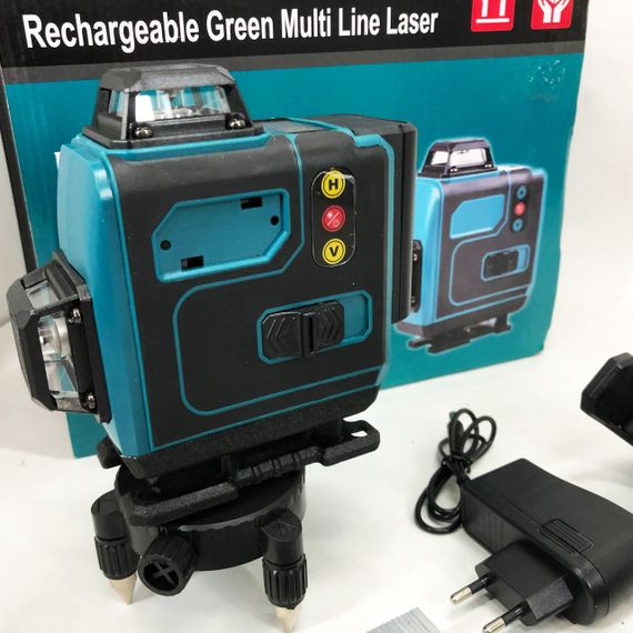 Профессиональный нивелир для стройки Laser 4D, Нивелир для наружных работ, Лазерный измеритель HX-24 | Зображення 5