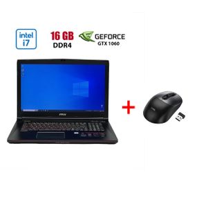 Игровой ноутбук MSI GE72VR 6RF / 17.3" (1920x1080) IPS / Intel Core i7-6700HQ (4 (8) ядра по 2.6 - 3.5 GHz) / 16 GB DDR4 / 480 GB SSD / nVidia GeForce GTX 1060, 6 GB GDDR5, 192-bit / WebCam б/у + Подарок Беспроводная мышь HOCO GM28