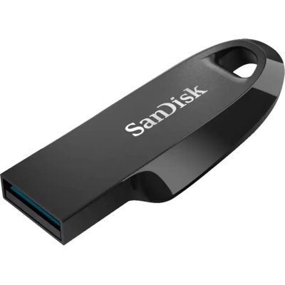 USB флеш накопичувач SanDisk 64GB Ultra Curve Black USB 3.2 (SDCZ550-064G-G46) (SDCZ550-064G-G46) | Зображення 1
