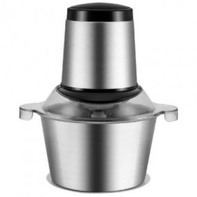 Блендер измельчитель кухонный 1200W металлическая чаша на 2 литра комбайн 2 скорости