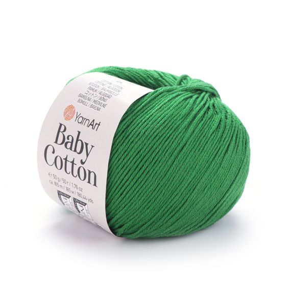 Пряжа YarnArt Baby Cotton No 442 (Ярнарт Бебі Коттон) 50 г / 165 м напівбавовна для дитячих речей та іграшок амігурумі