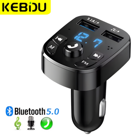 Bluetooth FM-трансмітер для автомобіля з функцією гучного зв'язку та двома USB-портами
