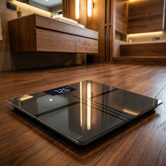 Весы напольные электронные стеклянные аккумуляторные Adler AD 8194 stripes до 180 кг с высокой точностью | Зображення 5