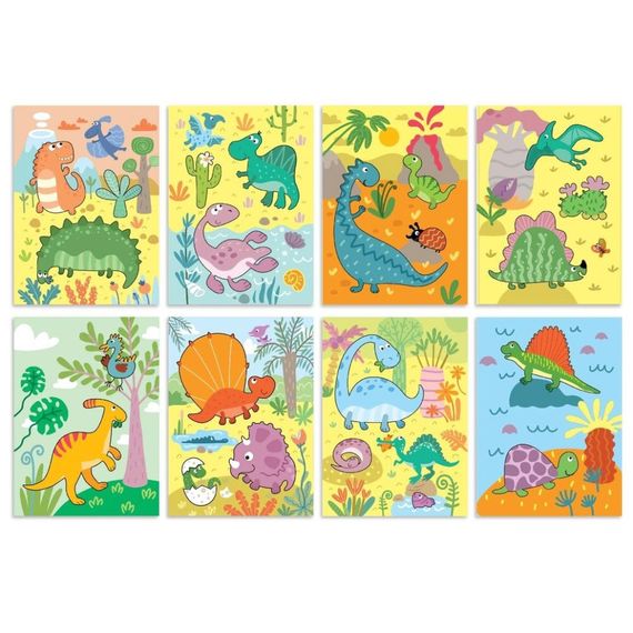 Набор водных раскрасок "Динозавры" 300310 с маркером для воды | Зображення 2