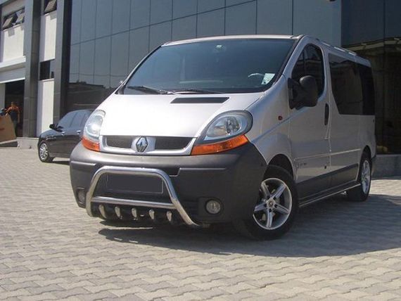 Кенгурятник WT003-4 (нерж.) С надписью для Renault Trafic 2001-2015 гг | Зображення 4