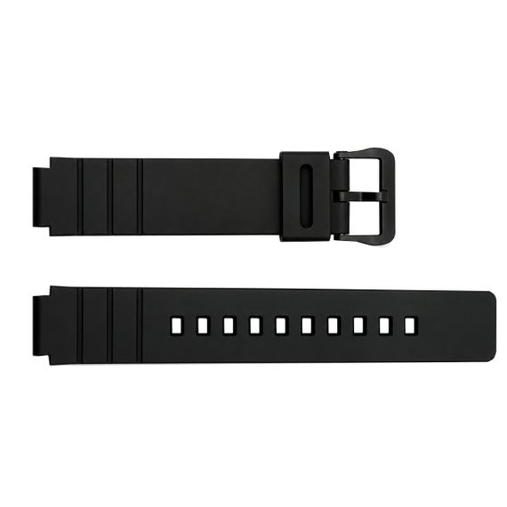 Ремінець для годинника Skmei 2108 All Black чорний полімерний браслет для спортивних моделей