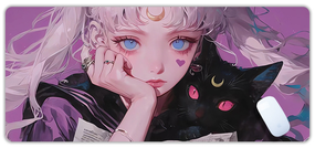 Ігрова поверхня для мишки з принтом дівчини Сейлор Мун / Sailor Moon  800×300×3 мм 01105