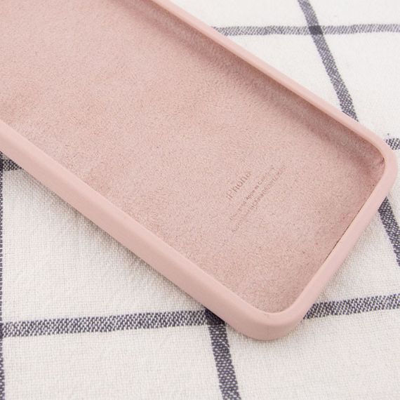 Чехол Silicone Case Square Full Camera Protective (AA) для Apple iPhone 7 / 8 / SE (2020) (4.7") Розовый / Pink Sand | Зображення 2