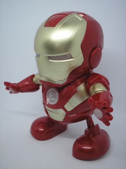 Робот железный человек танцующий интерактивная игрушка с музыкой Iron Man светящаяся игрушка супер герой | Зображення 5