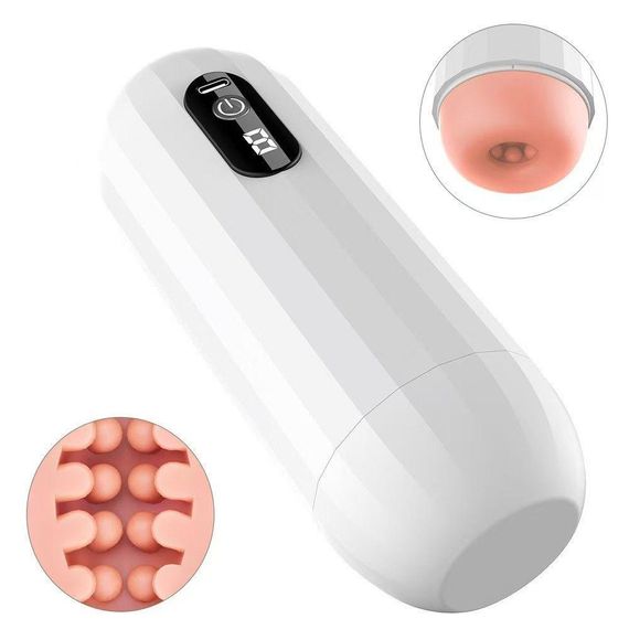 Чоловічий мастурбатор Pulse Grip Boss Series з вібрацією, 18,7 см Sex Aura | Зображення 2