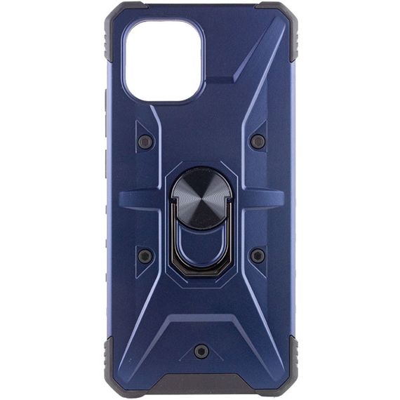 Ударопрочный чехол Pathfinder Ring для Xiaomi Redmi A1 / A2 TPU+PC, Кольцо-держатель, Синий / Navy