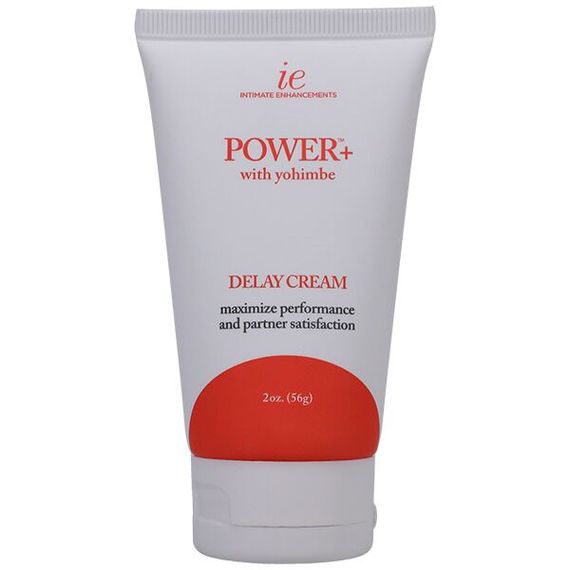 Потужний крем-пролонгатор Doc Johnson Power+with Yohimbe Delay Cream, екстракт Йохимбе, 56 г, коробка | Зображення 1