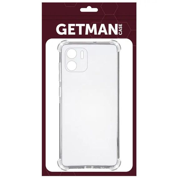 TPU чохол GETMAN Ease logo посилені кути Full Camera для Xiaomi Redmi A1 / A2 Безбарвний (прозорий) | Зображення 5