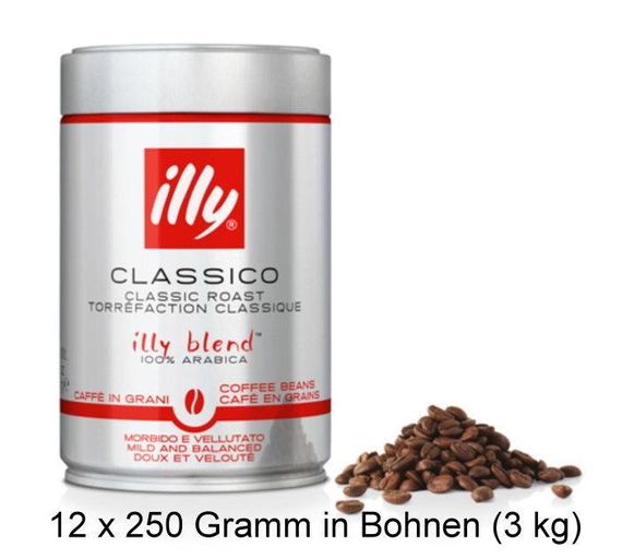 Кава в зернах illy Classico 250 гр з/б Італія Іллі Класико середнього обсмажування Класичний | Зображення 1