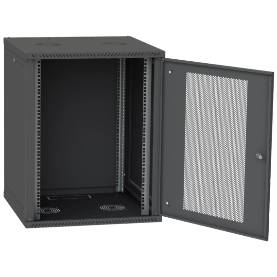 IPCOM СН-18U 600х600 перфорація RAL9005 Шафа серверна | Зображення 2