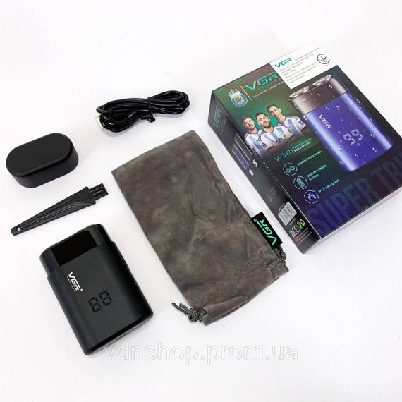 Бритва для бороды электронная, Беспроводная машинка для стрижки для дома Електробритва бороды NE-66 | Зображення 2