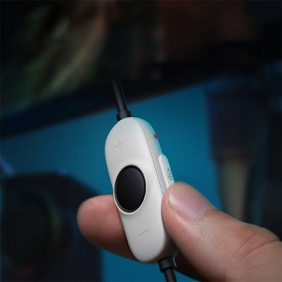 Накладні навушники Baseus OS GoPlay 1+ Max Gaming (USB-A/2m) (A00181003213-00) Moon White | Зображення 6