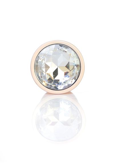 Анальна пробка - Jewellery Pearl Gold Plug Clear S | Зображення 1