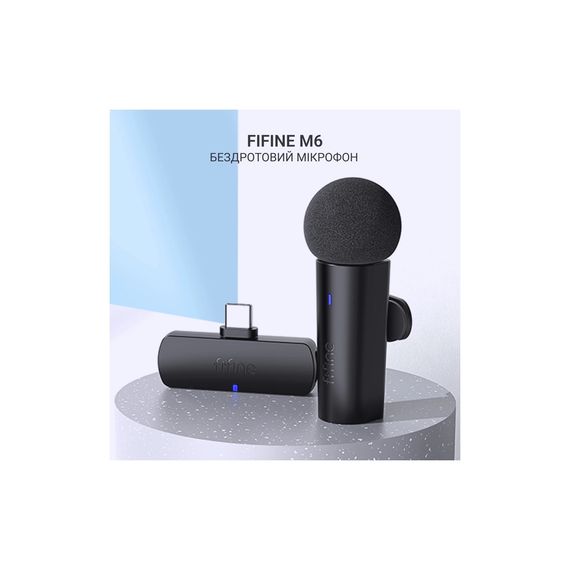Мікрофон Fifine M6 Wireless Black (M6) | Зображення 4