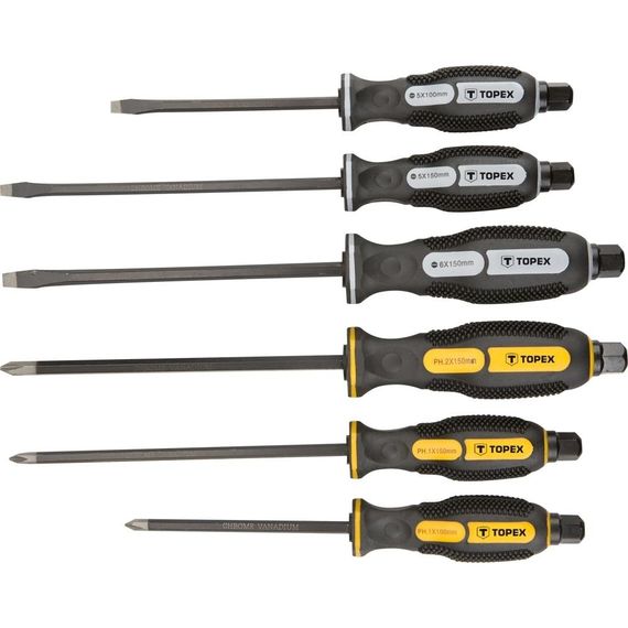 Набір ударних викруток TOPEX 6 шт 39D506
