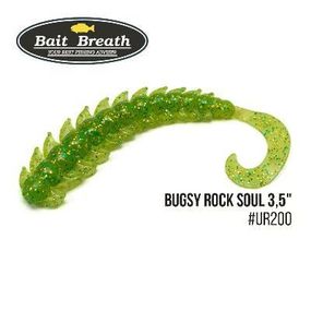 Силіконова приманка, Їстівний силікон Bait Breath BUGSY 3,5" Rock Soul (10 шт.) (Ur200 Chartreuse)