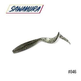 Силиконовая приманка, Съедобный силикон Твистер Sawamura One'Up Curly  3.5" 6 шт. 046