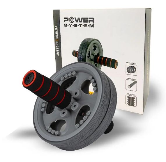 Колесо для преса Power System PS-4042 Dual-Core Ab Wheel Grey/Black (PS-4042_Grey-Black) | Зображення 2