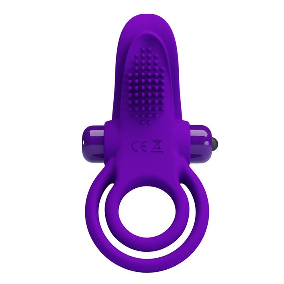 Эрекционное кольцо - Pretty Love Vibrant Penis Ring Purple sexstyle | Зображення 1