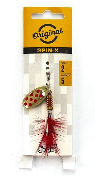 Блесна вращ. Lucky John Лаки Джон SPIN X ROUND 02 5,0г GR | Зображення 1