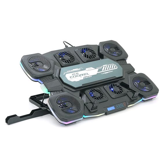 Подставка под ноутбук IceCoorel Q10, до17", fan4-70x15/2-50x15/2-60x15мм