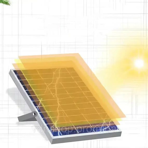 Вуличний ліхтар на стовп потужністю 400 Вт із сонячною панеллю та пультом | Зображення 4