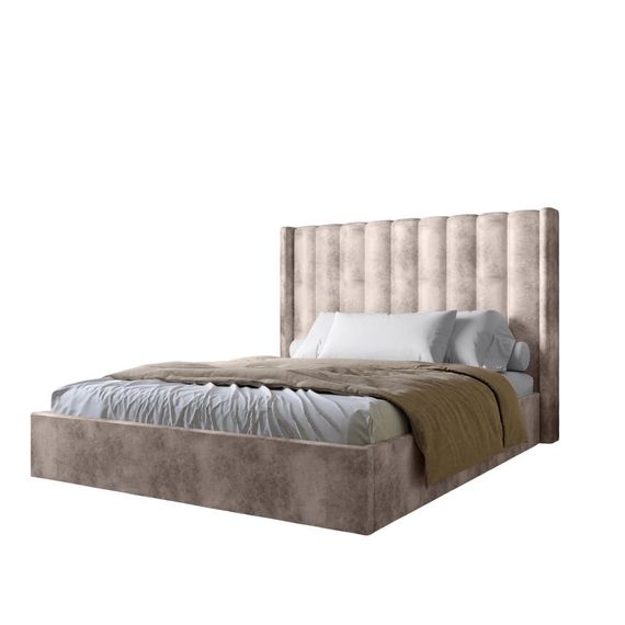 Двоспальне ліжко з підйомним механізмом LION Ніно 180x200 см SILK 402 Лотус (LION-045032) | Зображення 1