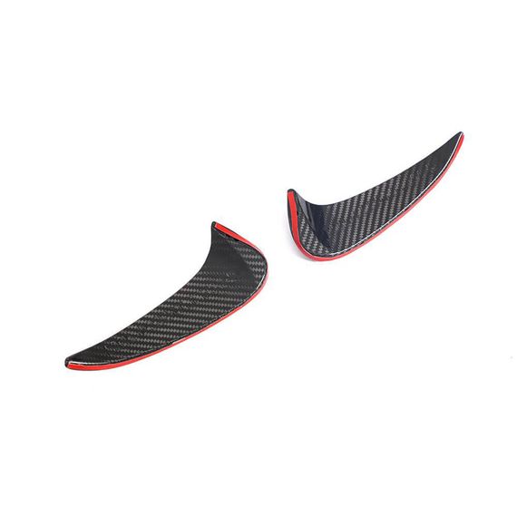 Накладки на задній бампер (для AMG-Line, Карбон) для Mercedes GLA H247 2020- рр | Зображення 4