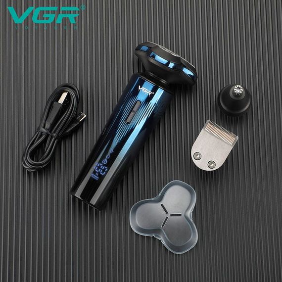 Багатофункціональна електробритва VGR 3 в 1 V-303: бритва, триммер та стрижка | Зображення 1