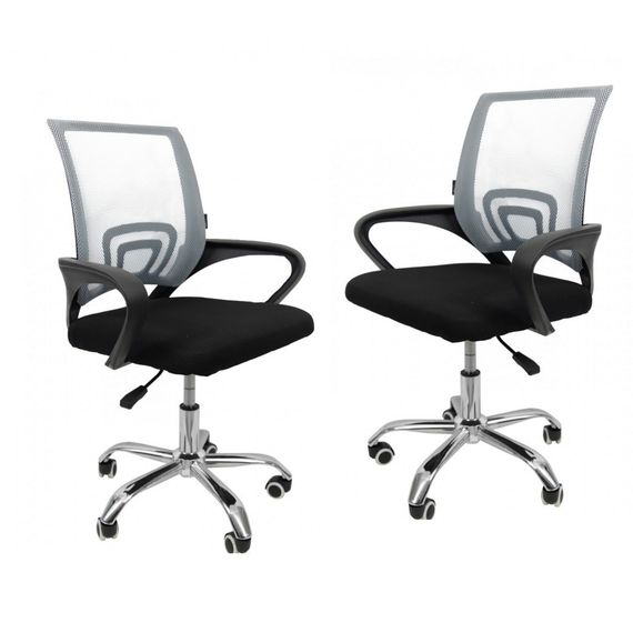 Кресло офисное на колесах Bonro Бонро B-619 Grey (2 шт) (47000077)