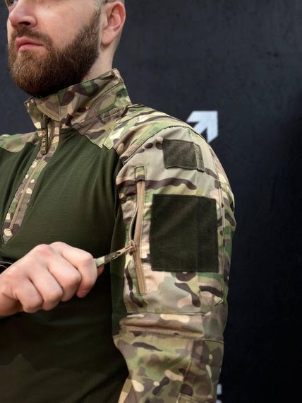 Тактичний Військовий Убакс Олива /Мультикам 4.5.0 Покращений Under Body Armor Combat Shirt | Зображення 2
