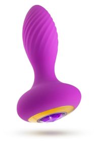 Анальний вібратор зі стразом Blush Oh My Gem Charm Amethyst колір фуксія Sex Aura