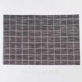 Салфетка сервировочная на стол 45×30 (см) прямоугольная Черный HP-35-18B