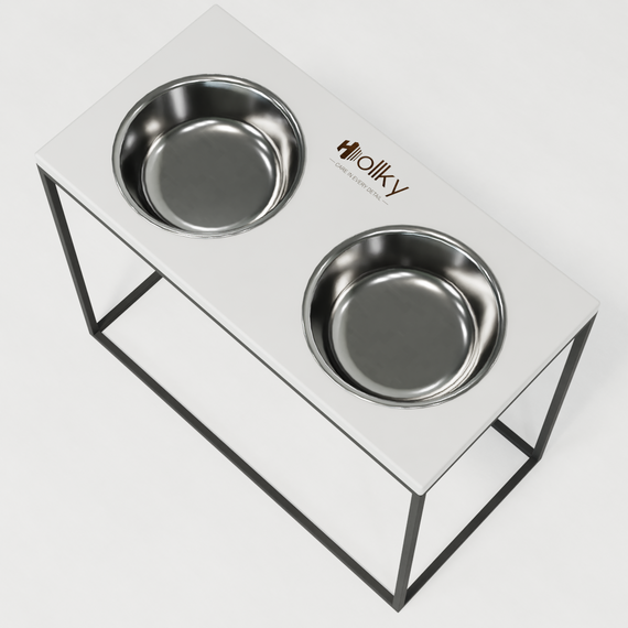 Миски на подставке для больших собак Hollky Base XL40 (2 × 1,8 л) BXL40-522640-GRWH | Зображення 6