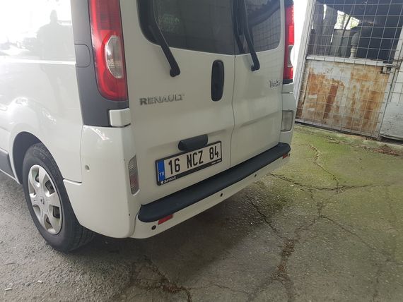 Накладка на задній бампер EuroCap (ABS) для Nissan Primastar 2002-2014рр | Зображення 2
