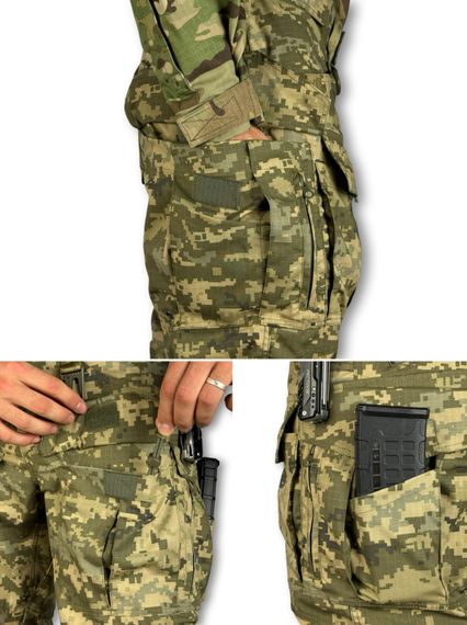 Тактичні штани Raptor «FLEX» з наколінниками та еластичними вставками Піксель 48/4 | Зображення 8