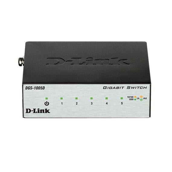 Коммутатор D-Link DGS-1005D 5xGE, Неуправляемый (DGS-1005D)