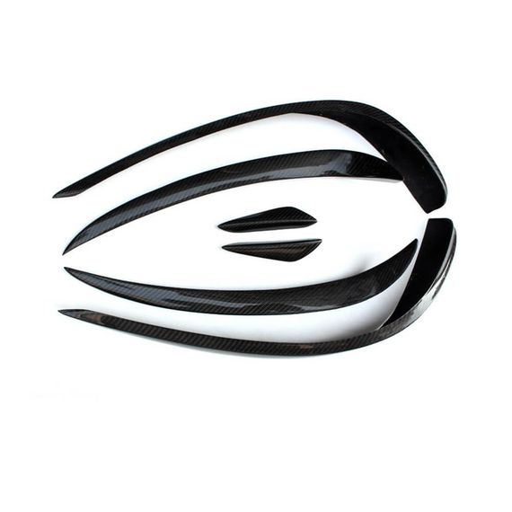 Накладки на передній бампер (для AMG-Line 2014-2016, Карбон) для Mercedes E-сlass coupe C207 рр | Зображення 4