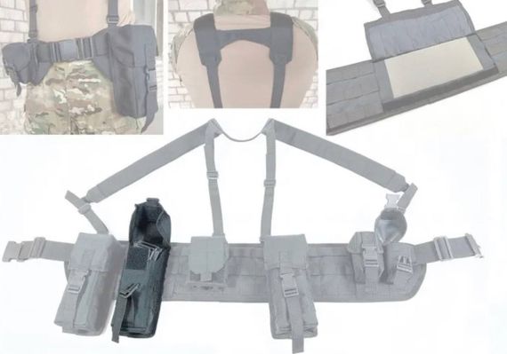 Підсумок під два магазини АК одинарний закритий Чорний (MOLLE, підсумок на розгрузку, жилет, РПС) | Зображення 4