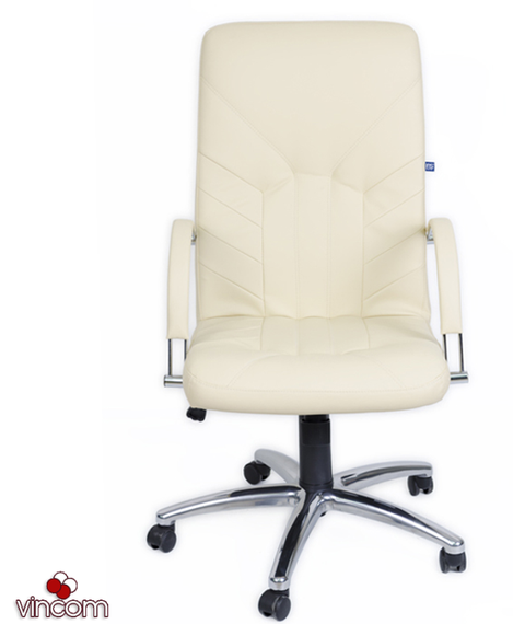 Кресло Новый Стиль MANAGER steel chrome (Экокожа) | Зображення 5