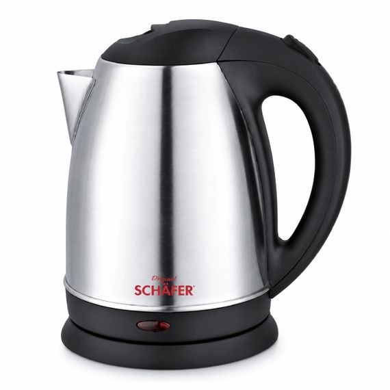 Электрочайник из нержавеющей стали Schafer 20094 серебристый 1,7 л, 2200 Вт