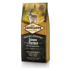 Корм сухий Carnilove Adult Large Breed Salmon and Turkey для дорослих собак великих порід вагою від 25 кг з лососем та індич