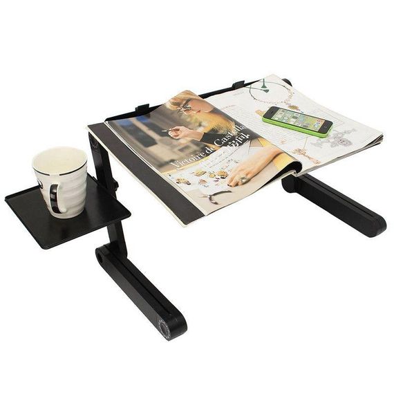 Столик - подставка для ноутбука с активным охлаждением Laptop Table T8 стол-трансформер + 2 кулера | Зображення 2