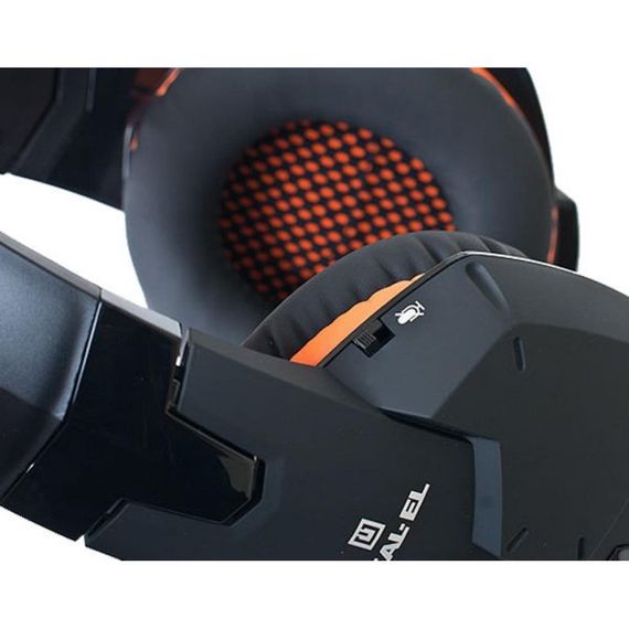 Навушники REAL-EL GDX-7700 SURROUND 7.1 black-orange | Зображення 4